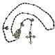05k20 Antique 18th Century Rosary + Solid Silver Beads Holy Prayers Saint Anne