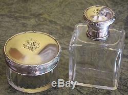 08d49 Old Necessary Toilet Bottle Sterling Silver Minerva Louis XVI Style