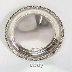 08k29 Antique Table Service 6 Coasters in Solid Silver 800