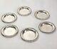 08k29 Vintage Table Service 6 Solid Silver 800 Coasters