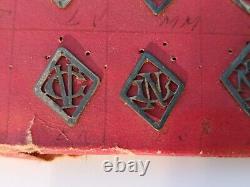 160 Solid Silver Monograms Ancient Letters Rare Collection Art Deco