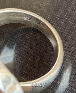 18g old silver ring, quartz ring, solid silver ring, antique jewelry T60