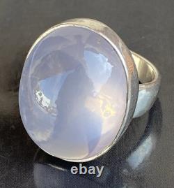 18g old silver ring, quartz ring, solid silver ring, antique jewelry T60