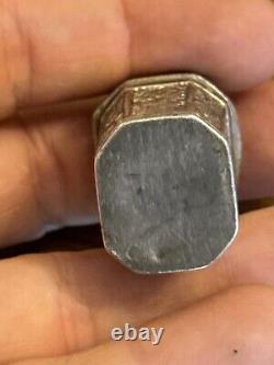 18th Century Solid Silver Powder Box - Antique Makeup Box