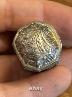 18th Century Solid Silver Powder Box - Antique Makeup Box