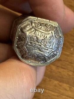 18th Century Solid Silver Powder Box - Antique Makeup Box