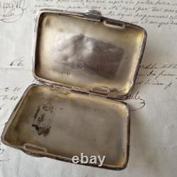 1900 Silver Cigarette Case Art Nouveau Silver Box Jugendstil England