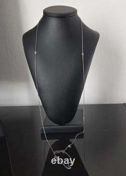 19th Century Silver Long Necklace 130 cm