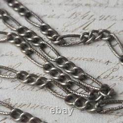 19th Century Silver Long Necklace 146 cm
