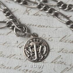 19th Century Silver Long Necklace 146 cm