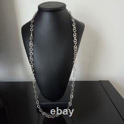 19th Century Silver Long Necklace 94 cm