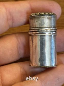 19th Century Solid Silver Makeup Box