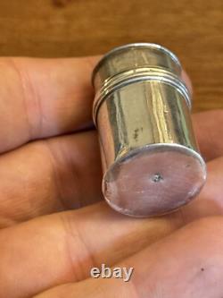 19th Century Solid Silver Makeup Box