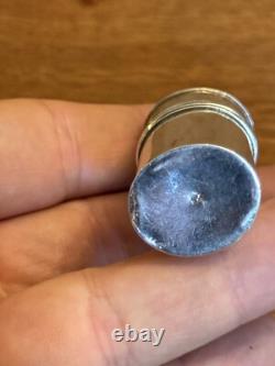 19th Century Solid Silver Makeup Box