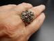 19th Century Vermeil Silver Ring Size 54 Beautiful Jewelry Stones Wear Antique Jewelry