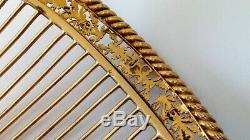 1 Old Tiara Empire Gilt Sterling Silver & Gold 1800 Pearl Tiara Comb