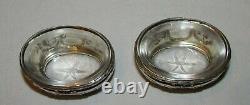 2 Antians Sallers With 2 Collections With Solid Silver Salt Ribbon Noud