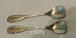 2 Antians Sallers With 2 Collections With Solid Silver Salt Ribbon Noud