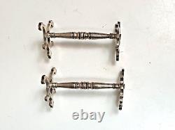 2 Antique English Solid Silver Victorian Knife Holders