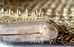 2 Antique Purse Coin Pouches, Same Model, in Solid Silver