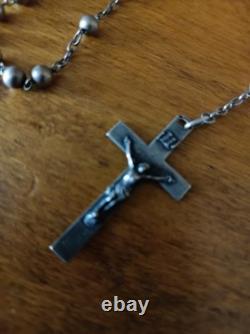 2 Antique Silver Rosaries