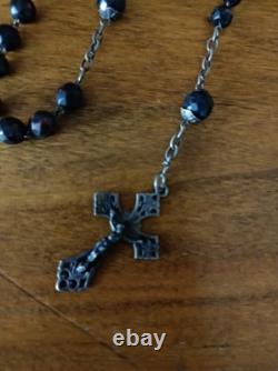2 Antique Silver Rosaries
