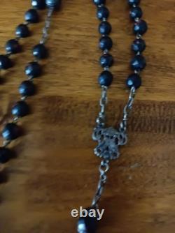 2 Antique Silver Rosaries