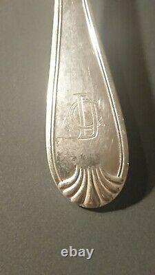 2 Old Cake Shovels And Fruit Silver Solid Punch Minerve Head