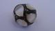 32.9 G Large Solid Silver Dome Ring With Mother-of-pearl, Vintage Jewelry Size 59