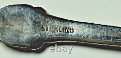 6 ANTIQUE STERLING SILVER SALT SPOONS WILD BOAR PALMETTES 19th CENTURY