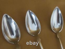 6 Antique 925 Sterling Silver Teaspoons by Goehring, USA, 1890–1920