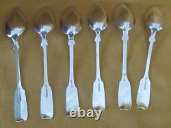 6 Antique 925 Sterling Silver Teaspoons by Goehring, USA, 1890–1920