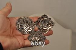 6 Berber Brooches Ancient Solid Silver Antique Silver Ethnic Brooch