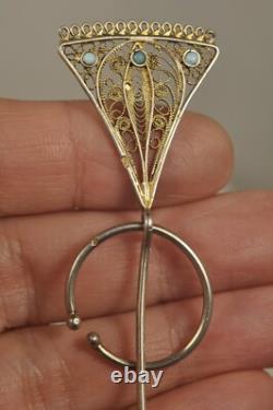 6 Berber Brooches Ancient Solid Silver Antique Silver Ethnic Brooch