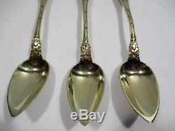 6 Old Silver Spoon Vermeil Poincons Old Silver Spoon