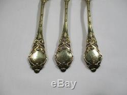 6 Old Silver Spoon Vermeil Poincons Old Silver Spoon