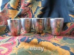 8 Old Small Cups Solid Silver Buckets 835 Foreign Poincon