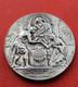 Antique Christian Wedding Medal Of The 19th Century In Solid Silver 1894