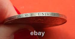 ANTIQUE CHRISTIAN WEDDING MEDAL OF THE 19TH CENTURY IN SOLID SILVER 1894
