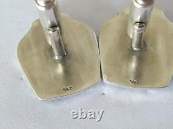 ANTIQUE CUFFLINKS SOLID SILVER ART DECO MODERNIST CUBIST Sagittarius
