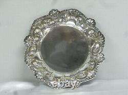 ANTIQUE FLAT PLATE SILVER TRAY PLATE SOLID SILVER PORTUGUESE HALLMARKS 172 grams