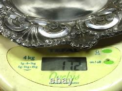 ANTIQUE FLAT PLATE SILVER TRAY PLATE SOLID SILVER PORTUGUESE HALLMARKS 172 grams