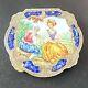 Antique Powder Box Solid Silver Enamel Vermeil Art Nouveau 18th Century
