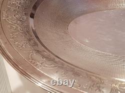 ANTIQUE PRETTY LARGE SILVER BASKET WITH HANDLE 585 GRAMS