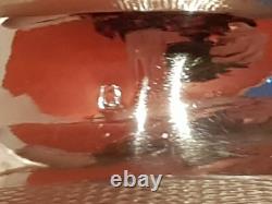 ANTIQUE PRETTY LARGE SILVER BASKET WITH HANDLE 585 GRAMS