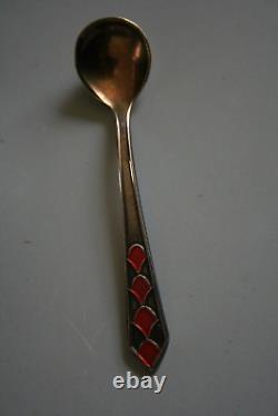 ANTIQUE RUSSIAN CUP IN STERLING SILVER 19th CENTURY AND WHITE METAL SPOON