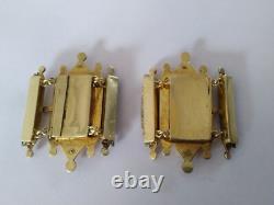 ANTIQUE SILVER GILT EMPIRE CLASPS for bracelet necklace 1819 1838
