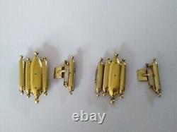 ANTIQUE SILVER GILT EMPIRE CLASPS for bracelet necklace 1819 1838