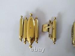 ANTIQUE SILVER GILT EMPIRE CLASPS for bracelet necklace 1819 1838