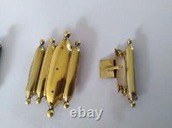 ANTIQUE SILVER GILT EMPIRE CLASPS for bracelet necklace 1819 1838